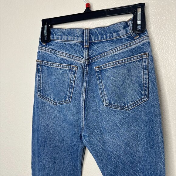 Reformation High Rise Straight Leg Jeans Colorado Wash Minimalist Contemporary - Picture 5 of 7